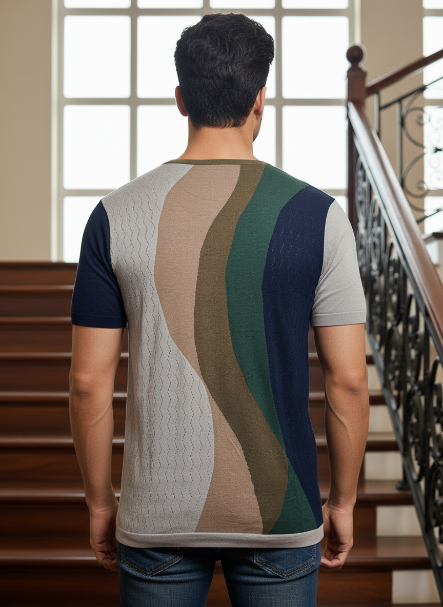 The Veridian Contrast Knit